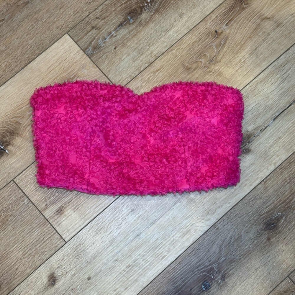 Love By Design Pink Textured Tube Top